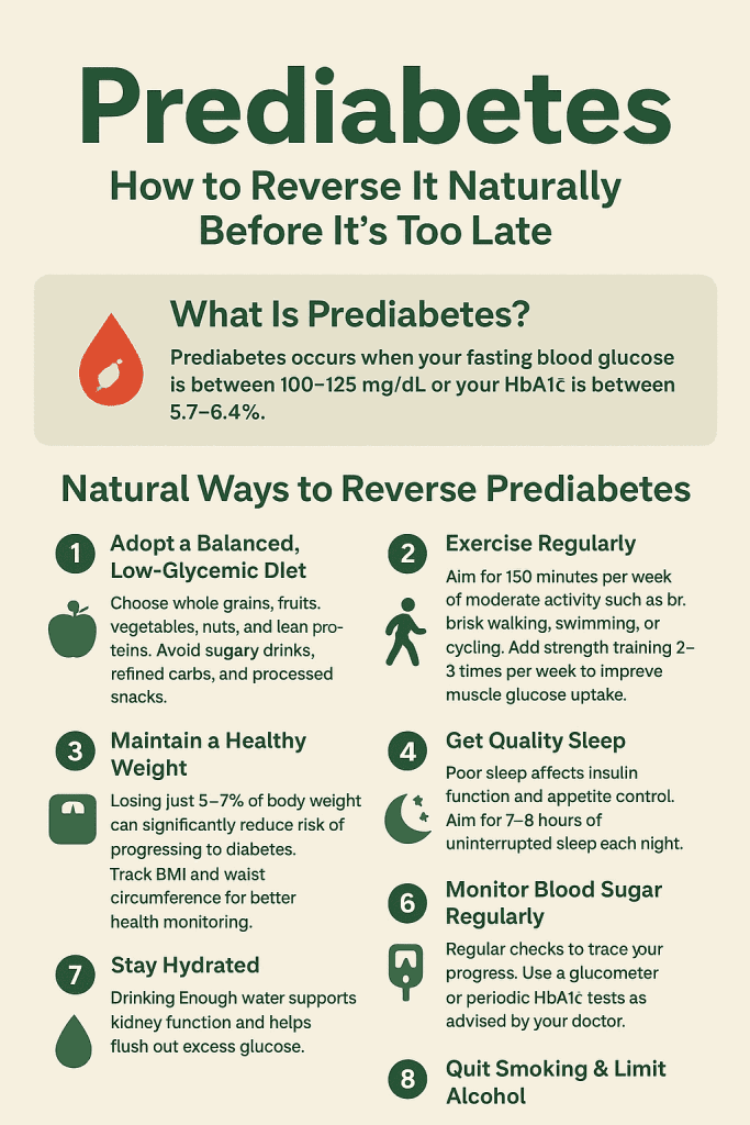 Prediabetes: How to Reverse It Naturally Before It’s Too Late