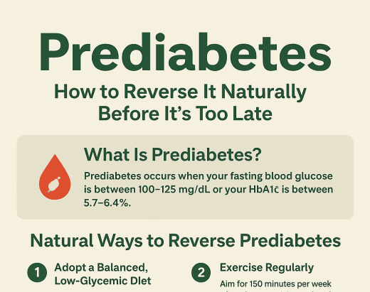 Prediabetes: How to Reverse It Naturally Before It’s Too Late