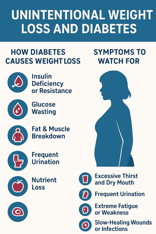 🩺 Unintentional Weight Loss and Diabetes: Understanding the Connection
